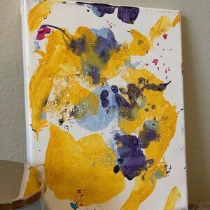 original abstract 8x10 canvas painting